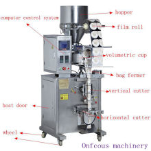 Máquina de envasado de azúcar / sal / arroz / grano / partículas verticales automáticas verticales de bolsita
